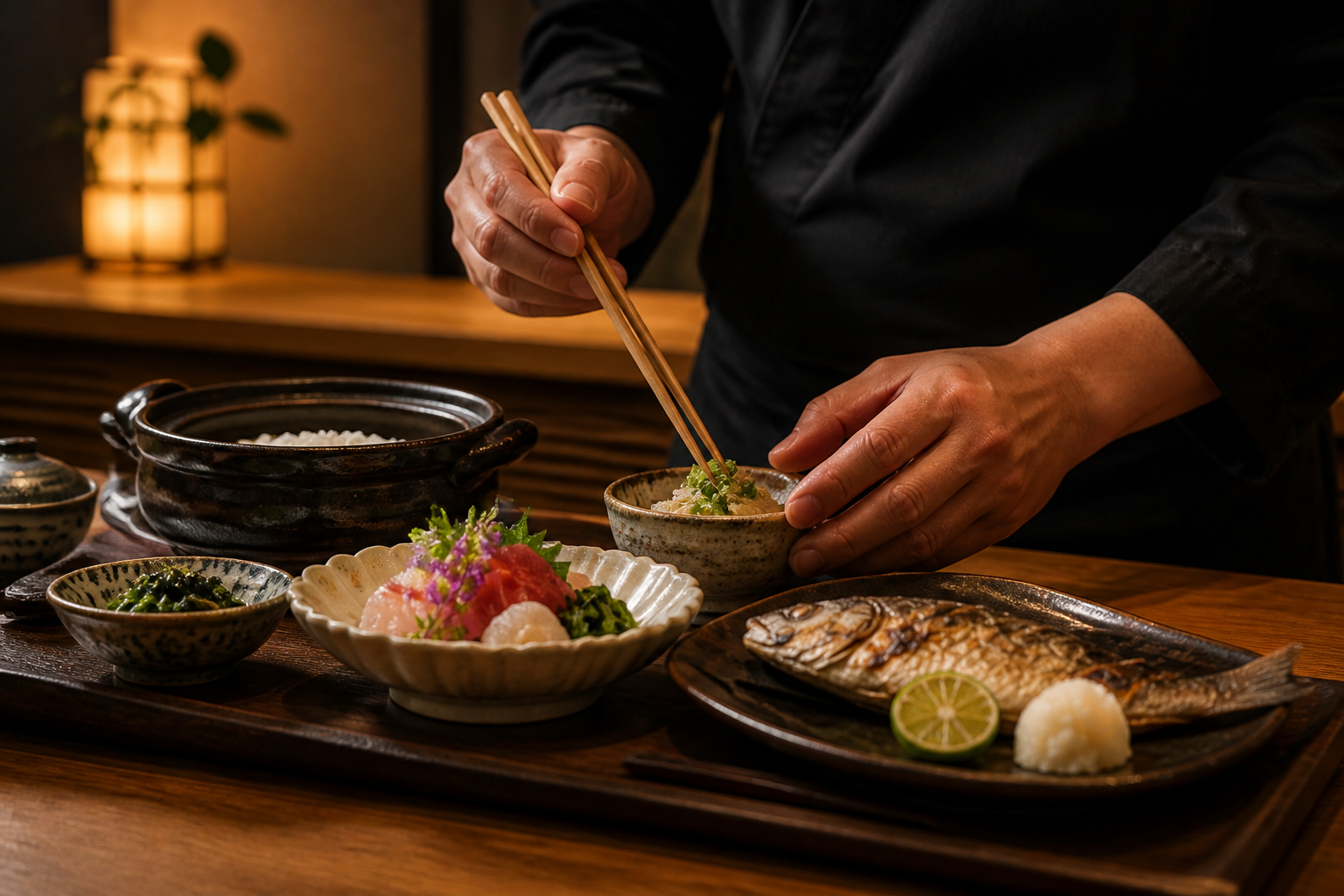 季節料理 花筏の雰囲気を伝えるビジュアル